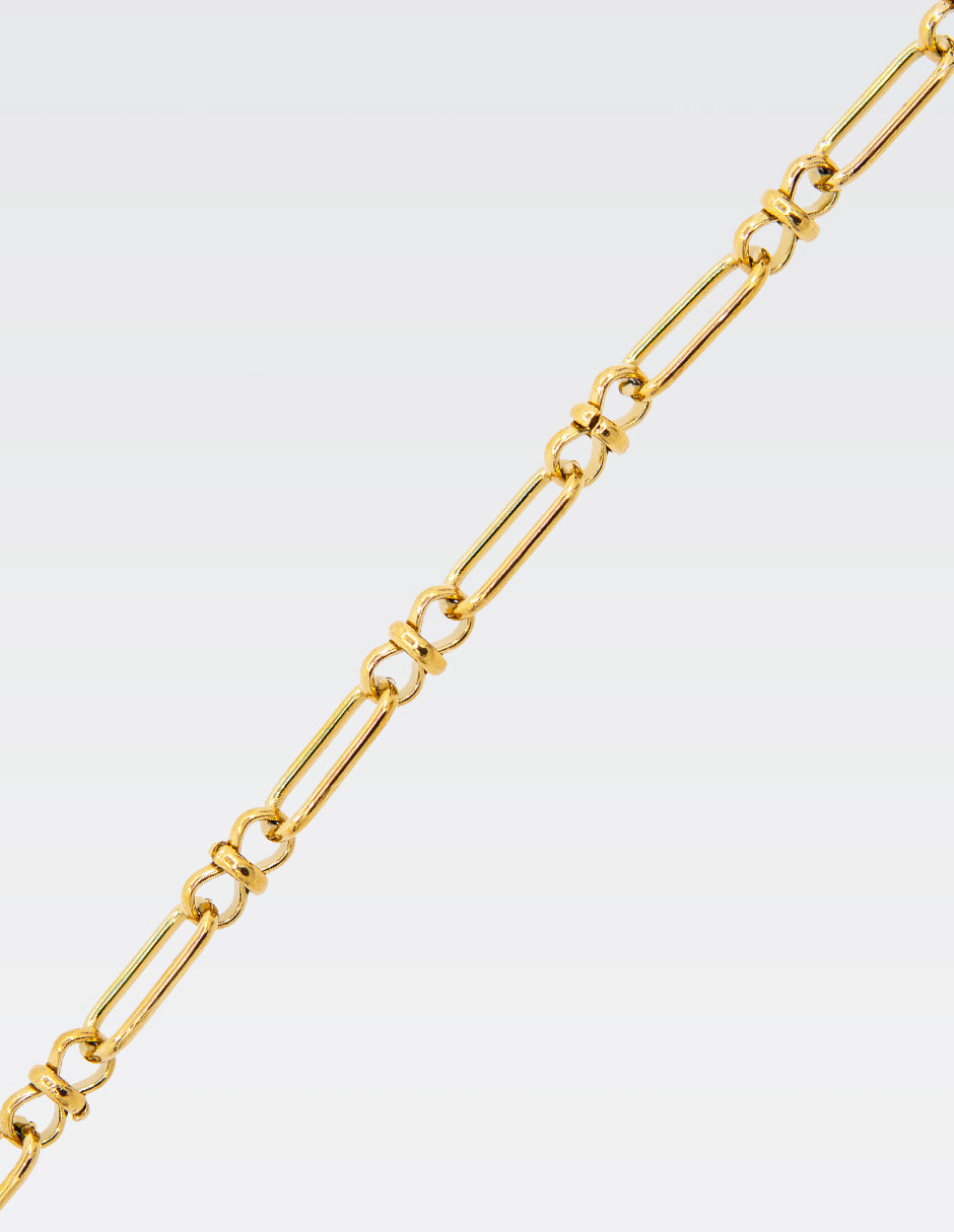 Pulso Tejido Infinito | Chapa de Oro 14K | 21CM · 8MM