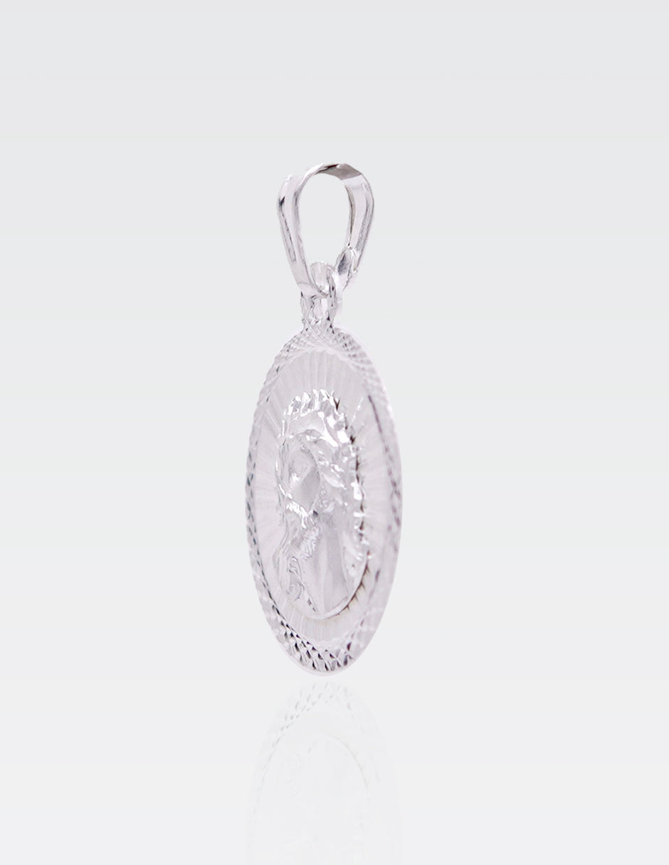 Dije de Plata .925 | Divino Rostro 2.70CM de Altura 1.70CM Ancho
