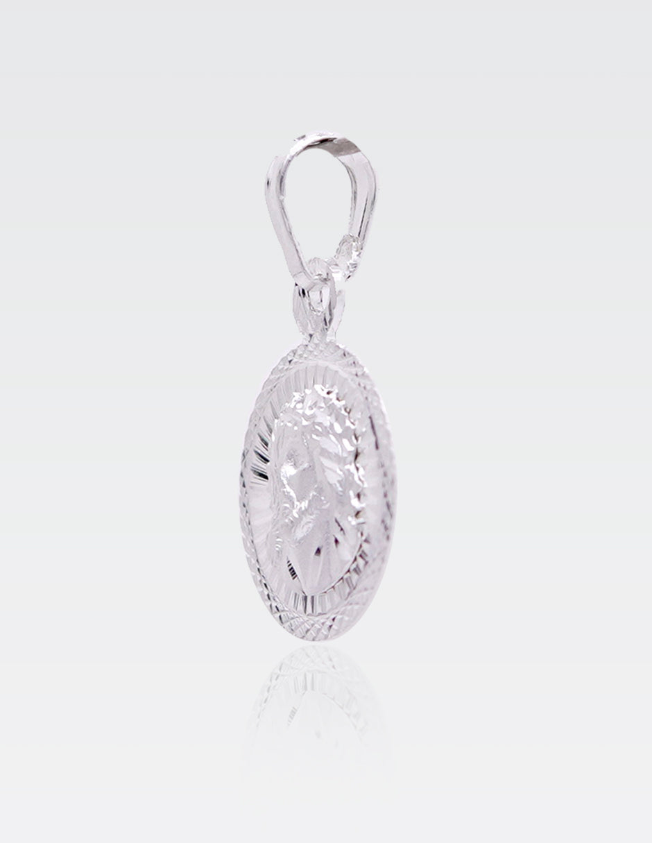 Dije de Plata .925 | Divino Rostro 2.40CM de Altura 1.40CM Ancho