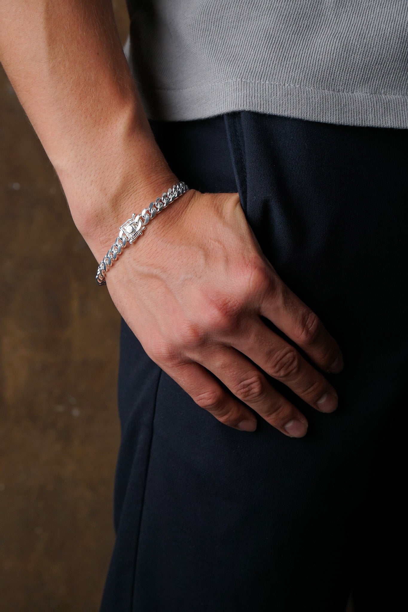 Pulso Open Box | Plata Ley .925 | 20 cm x 7 mm