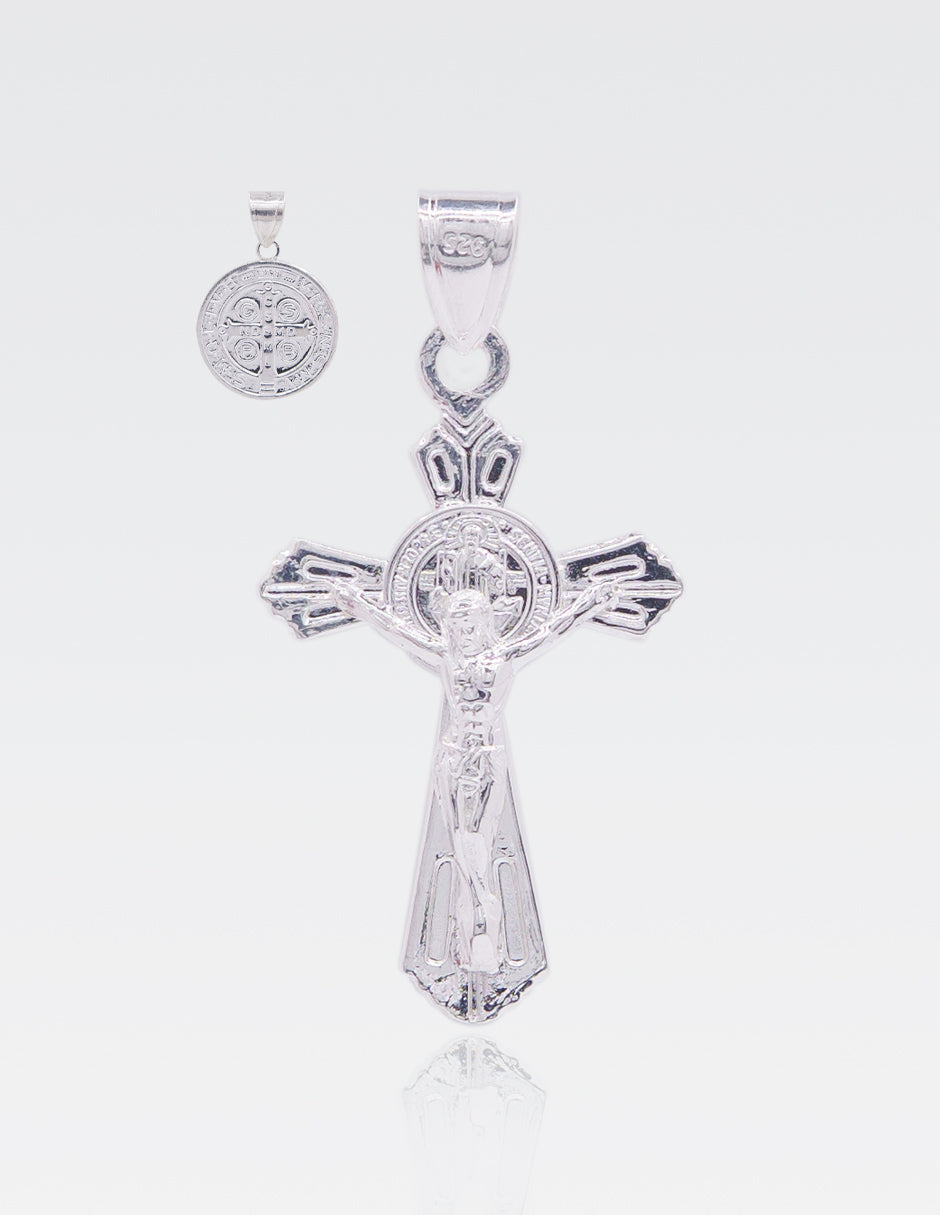 Kit | Dije Cristo · San Benito | Plata Ley .925