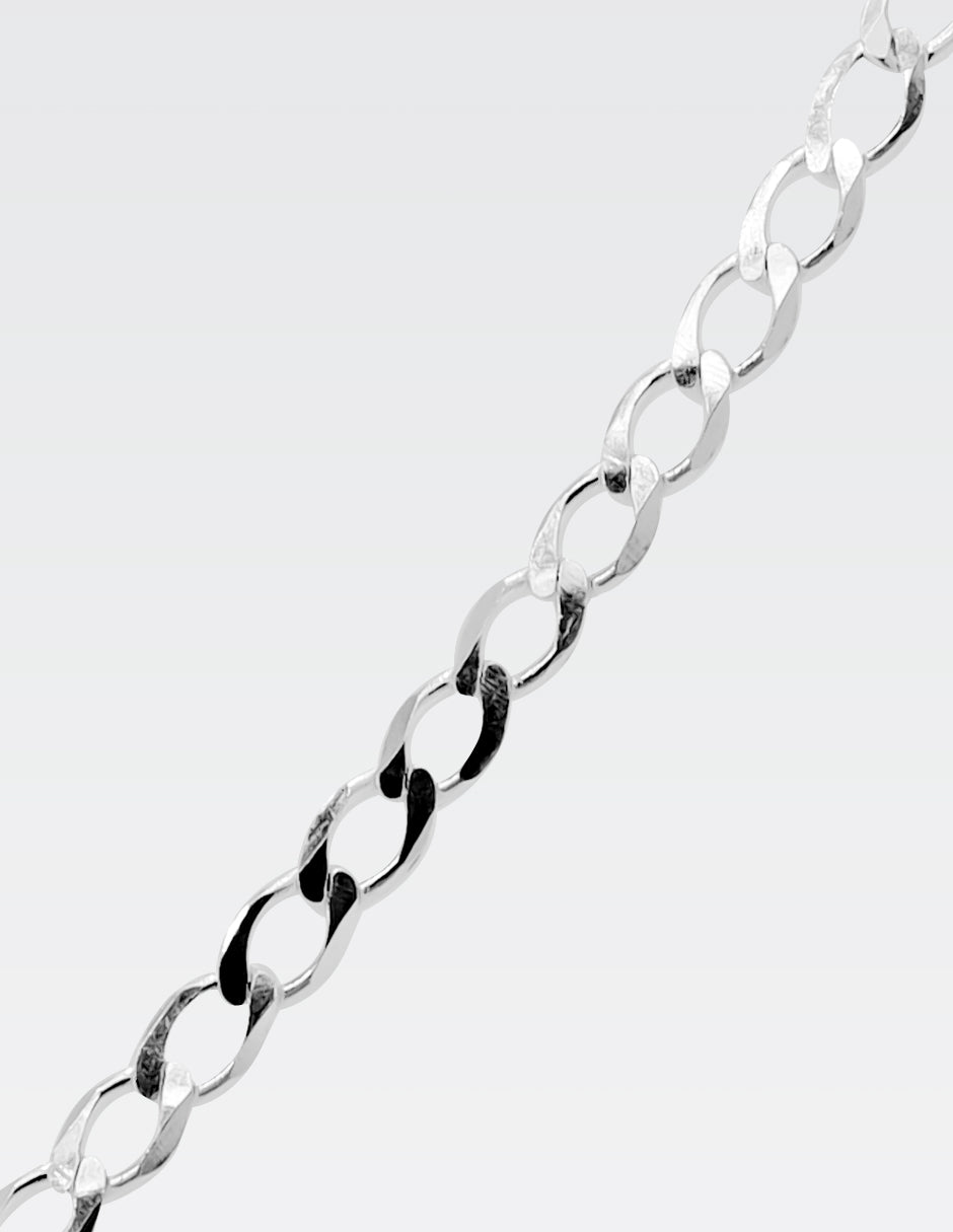 Cadena Cubana Plata .925 | 55 CM · 4 MM