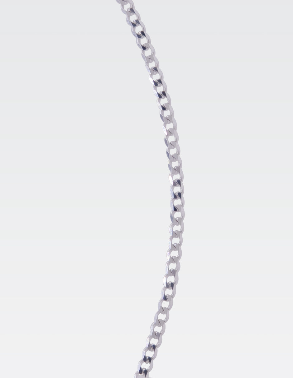 Cadena Cubana Mini Plata .925 | 60 CM · 2 MM