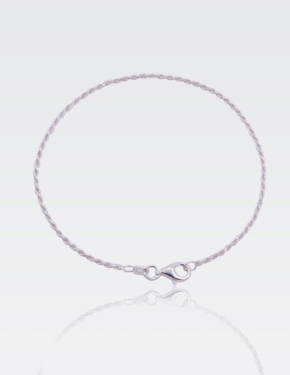 Pulso Torzal Mini | Plata .925 Italy | 18CM · 1.5MM