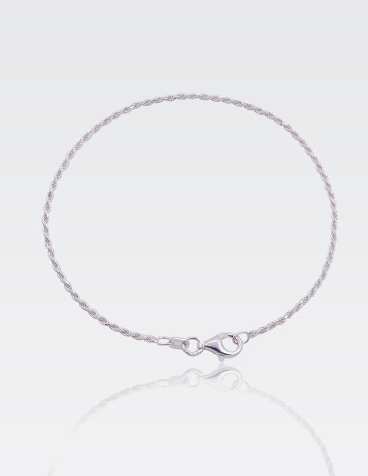 Pulso Torzal Mini | Plata .925 Italy | 18CM · 1.5MM