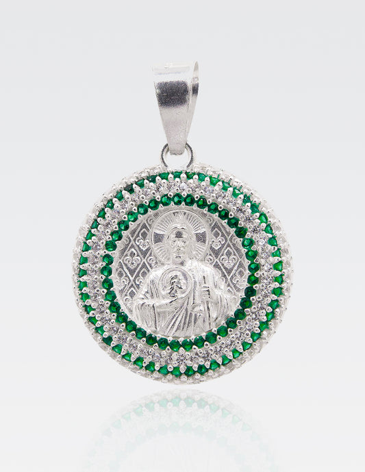 Dije Redondo San Judas Tadeo | Plata Ley MEX .925