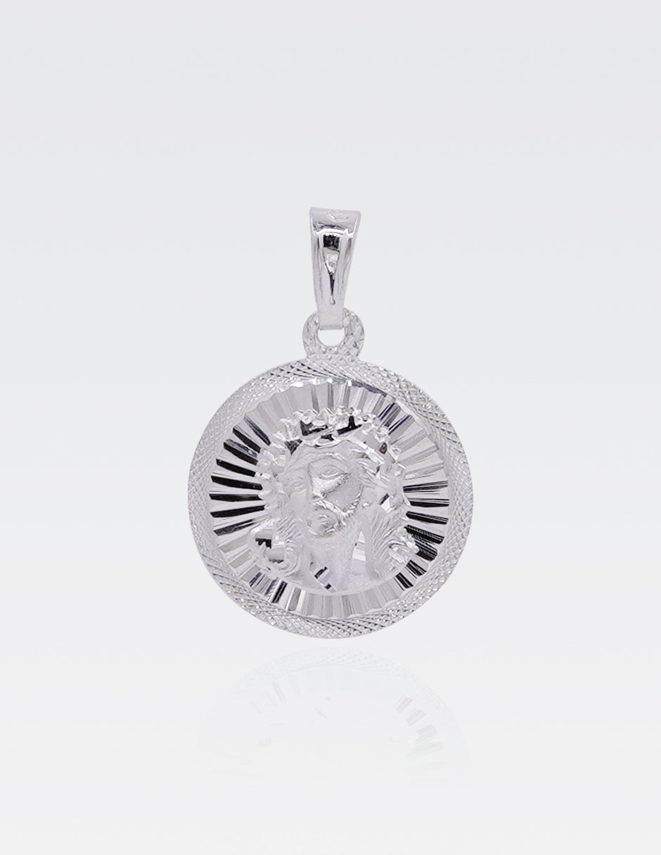 Dije de Plata .925 | Divino Rostro | 2.7 CM de Altura 1.4 CM Ancho