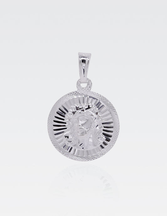 Dije de Plata .925 | Divino Rostro | 2.7 CM de Altura 1.4 CM Ancho