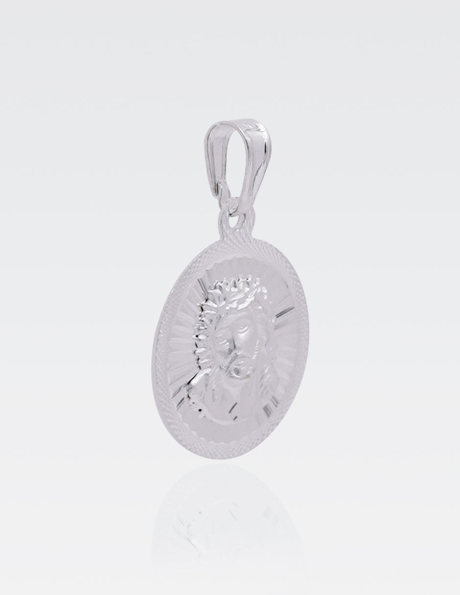 Dije de Plata .925 | Divino Rostro | 2.7 CM de Altura 1.4 CM Ancho