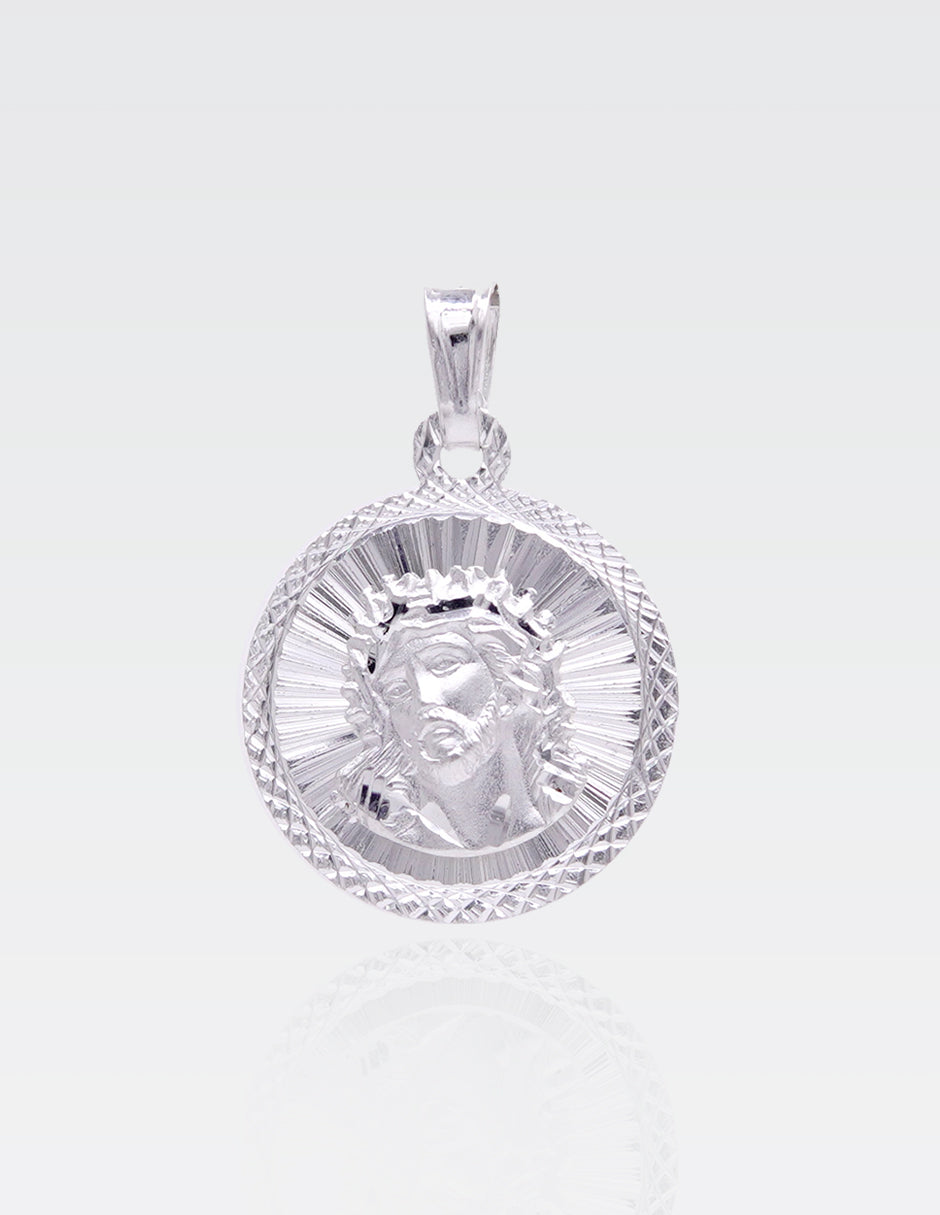 Dije de Plata .925 | Divino Rostro 2.70CM de Altura 1.70CM Ancho