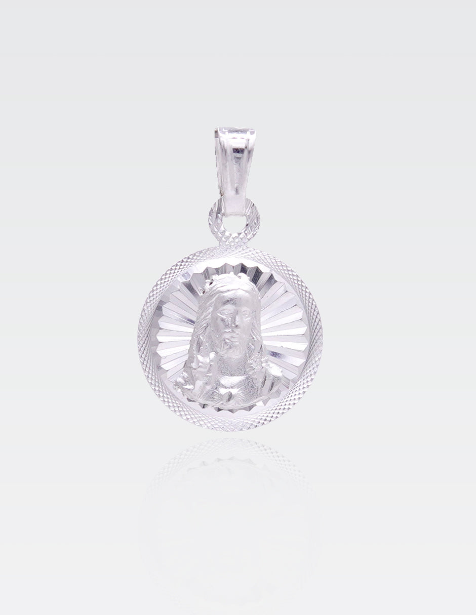 Dije de Plata .925 | Sagrado Corazón 2.20CM de Altura 1.30CM Ancho