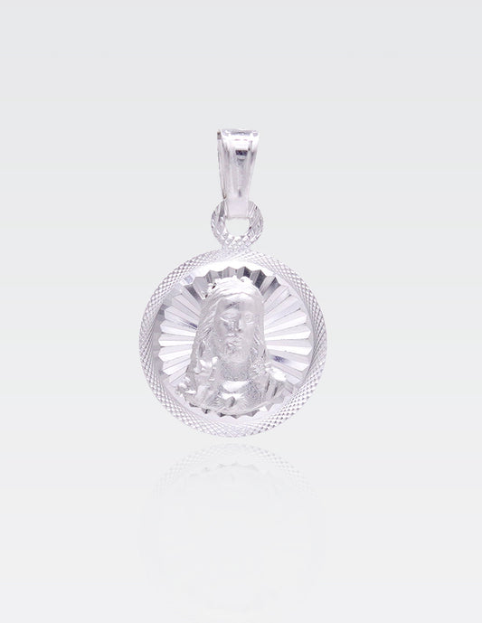 Dije de Plata .925 | Sagrado Corazón 2.20CM de Altura 1.30CM Ancho