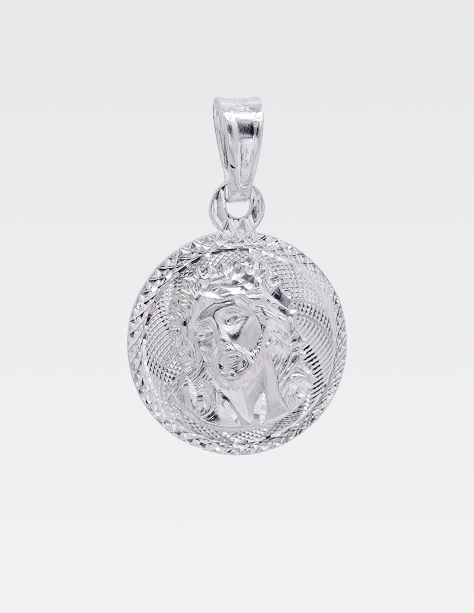 Dije de Plata .925 | Divino Rostro | 2.5 CM de Altura 1.6 CM Ancho