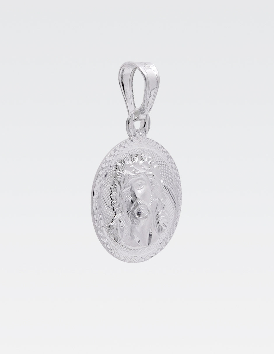 Dije de Plata .925 | Divino Rostro | 2.5 CM de Altura 1.6 CM Ancho