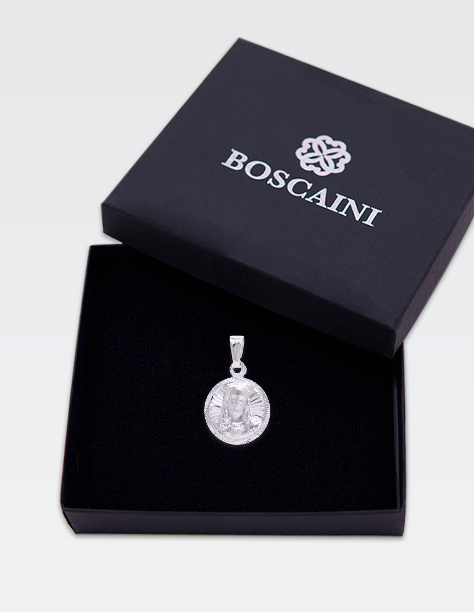 Dije de Plata .925 | Sagrado Corazón 2.40CM de Altura 1.50CM Ancho