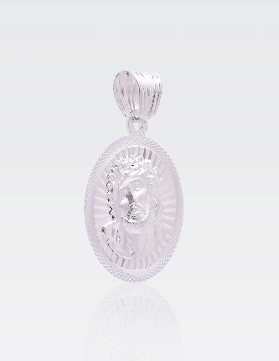 Dije de Plata .925 | Divino Rostro 2.80CM Altura 2.00CM Ancho