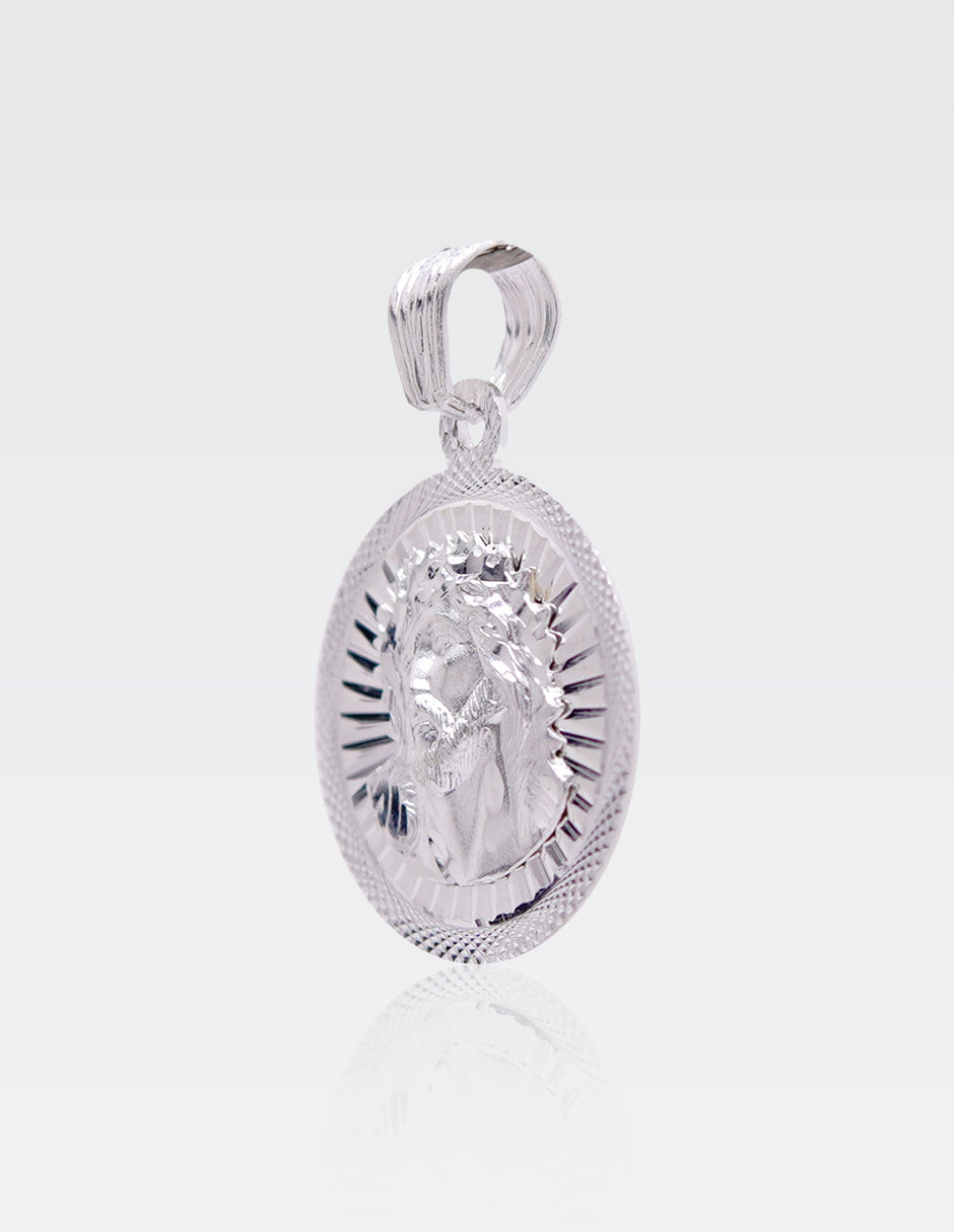 Dije de Plata .925 | Divino Rostro 2.80CM Altura 2.00CM Ancho