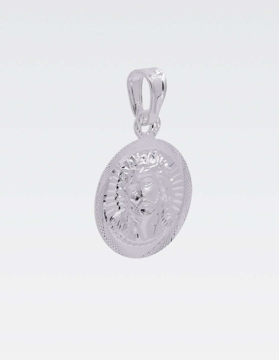 Dije de Plata .925 | Divino Rostro | 2.5 CM de Altura 1.1 CM Ancho