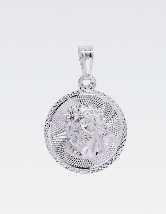 Dije de Plata .925 | Divino Rostro | 2.7 CM de Altura  1.8 CM Ancho