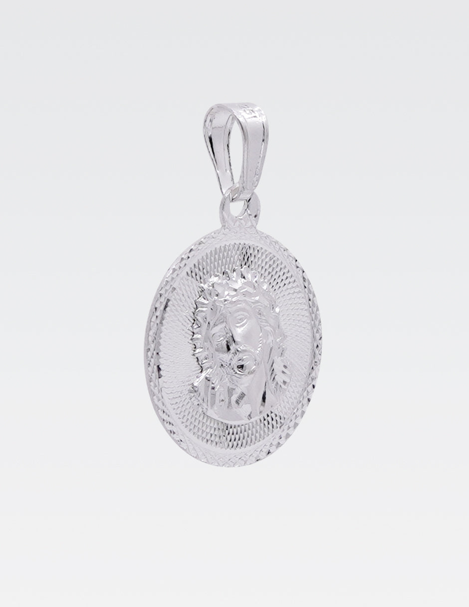 Dije de Plata .925 | Divino Rostro | 2.7 CM de Altura  1.8 CM Ancho