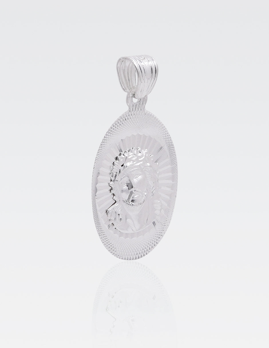 Dije de Plata .925 | Divino Rostro | 3.5CM de Altura 2CM Ancho