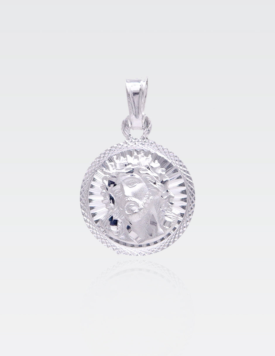 Dije de Plata .925 | Divino Rostro 2.40CM de Altura 1.50CM Ancho