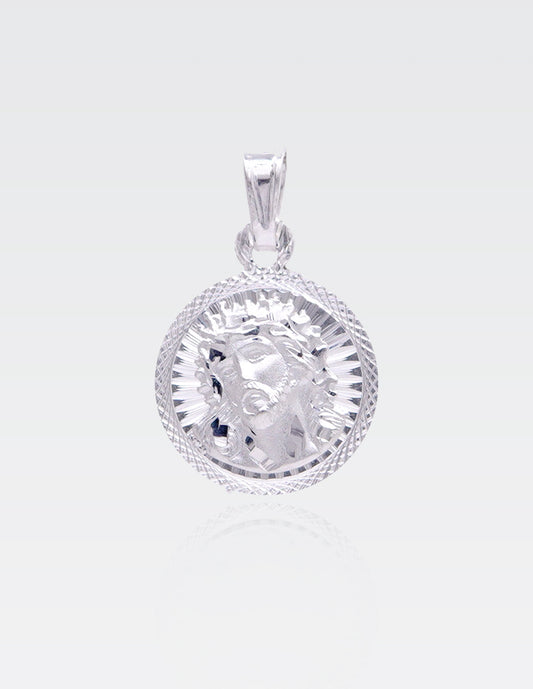 Dije de Plata .925 | Divino Rostro 2.40CM de Altura 1.50CM Ancho