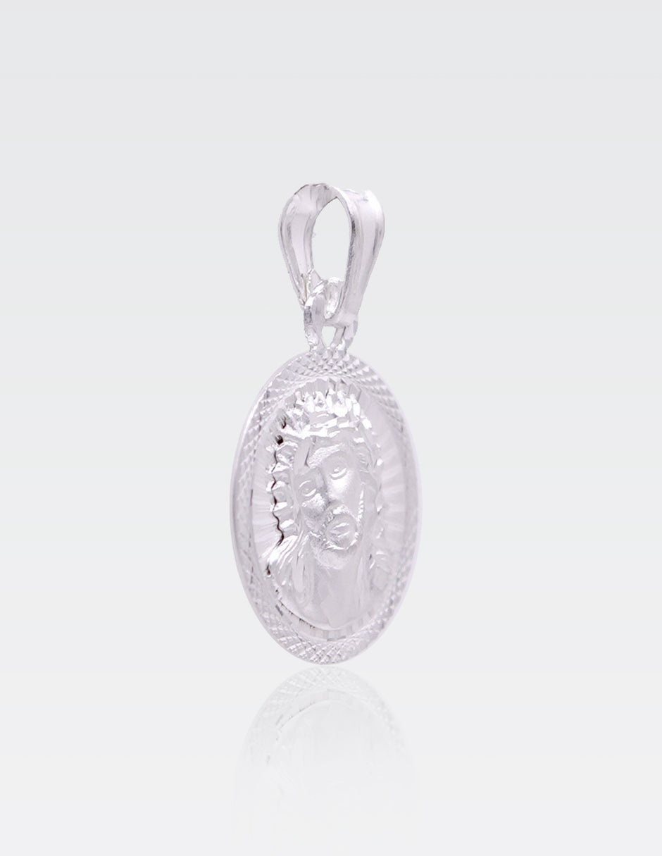 Dije de Plata .925 | Divino Rostro 2.40CM de Altura 1.50CM Ancho