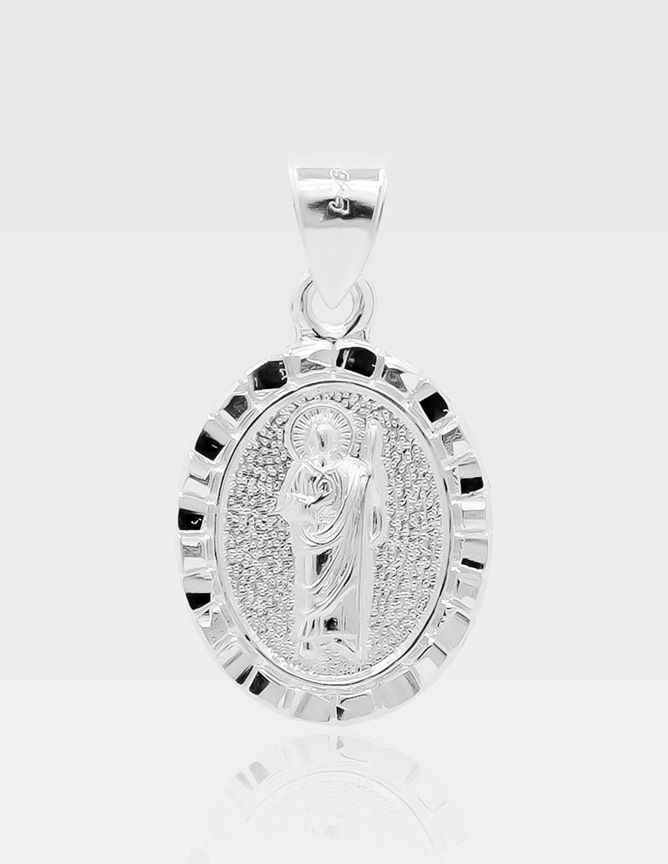 Dije de Plata .925 | San Judas Tadeo | 3.3 CM de Altura 1.9 CM Ancho