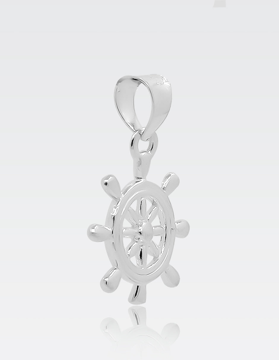 Dije de Plata .925 | Timón 2.5 CM de Altura 1.3 CM Ancho