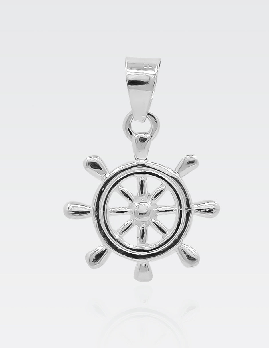 Dije de Plata .925 | Timón 2.5 CM de Altura 1.3 CM Ancho