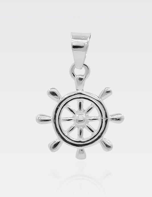 Dije de Plata .925 | Timón 2.5 CM de Altura 1.3 CM Ancho