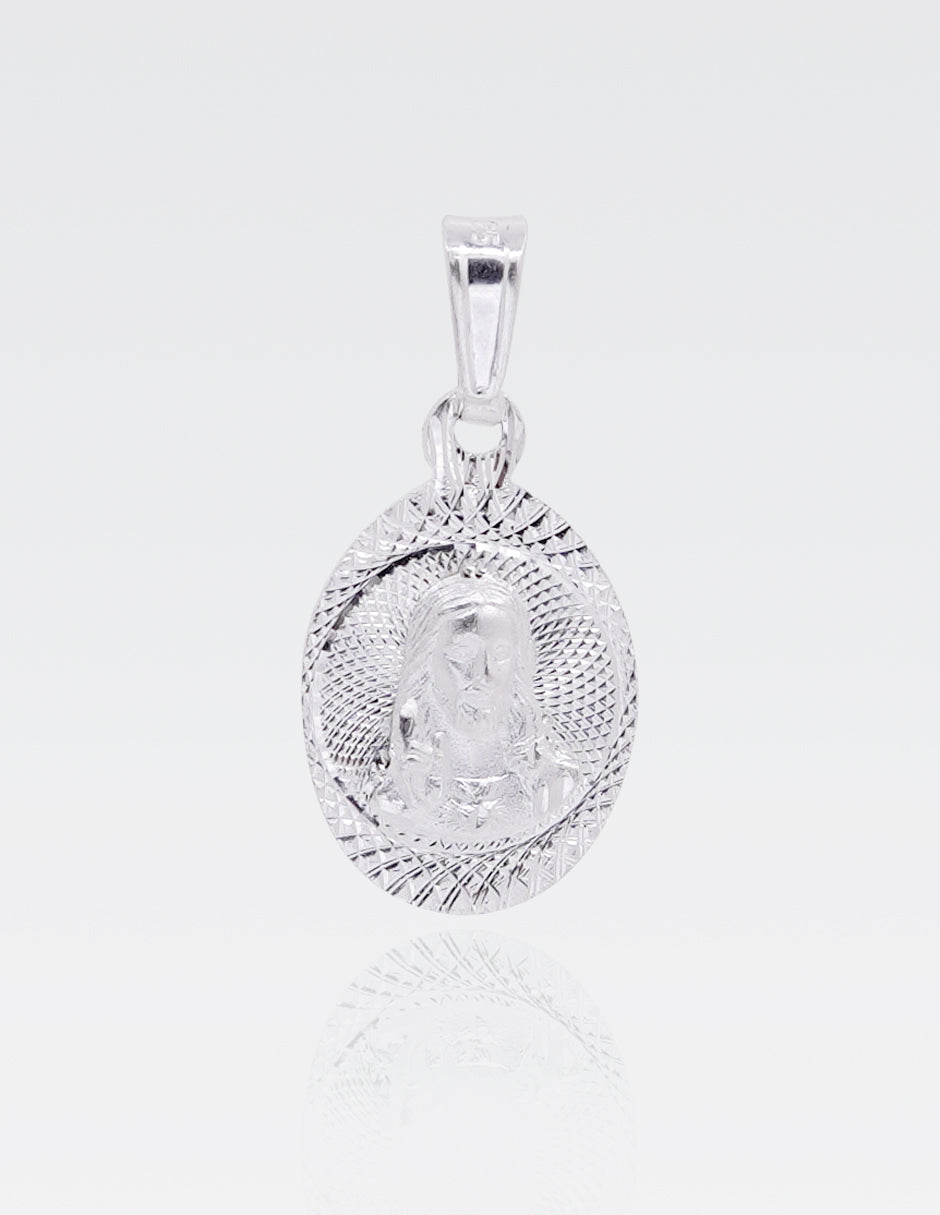 Dije de Plata .925 | Sagrado Corazón | 2.6 CM de Altura 1.3 CM de Ancho