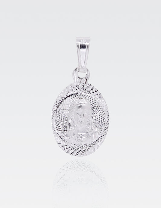 Dije de Plata .925 | Sagrado Corazón | 2.6 CM de Altura 1.3 CM de Ancho