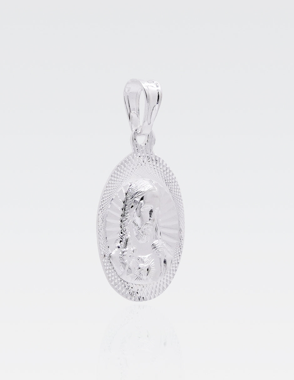 Dije de Plata .925 | Sagrado Corazón | 2.8 CM Altura 1.4 CM Ancho