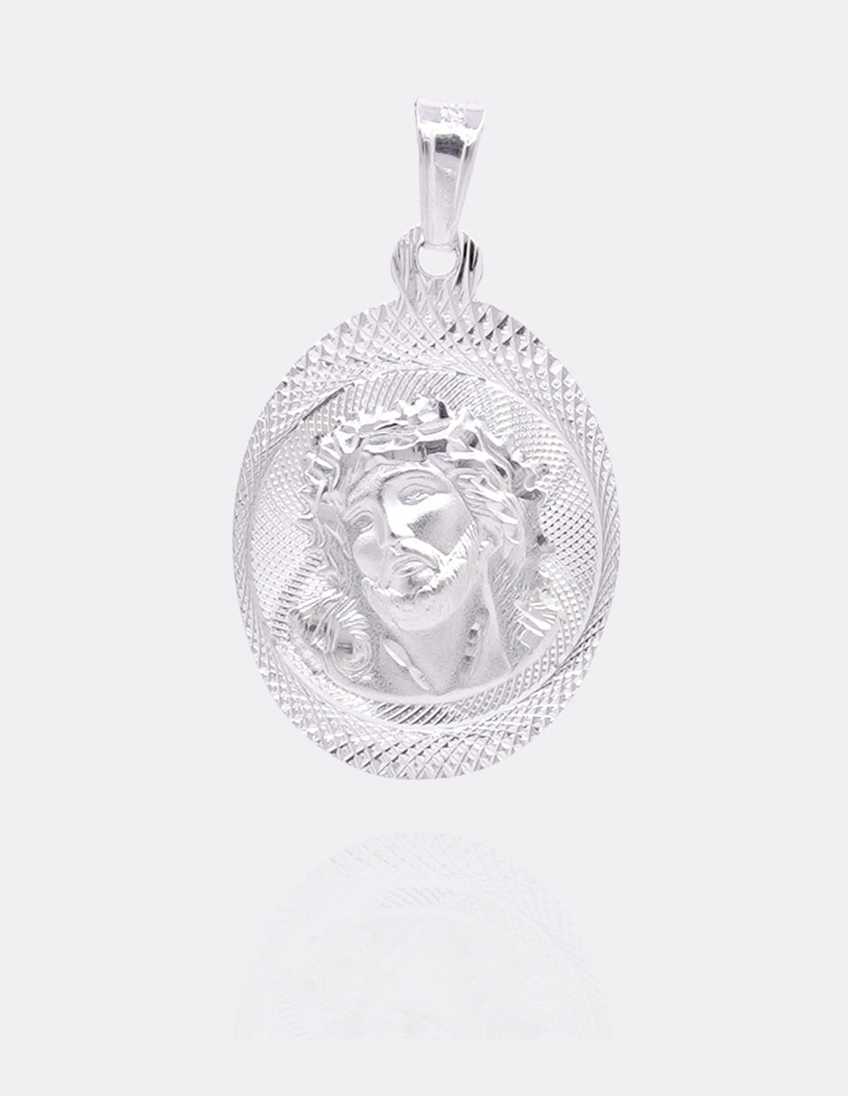 Dije de Plata .925 | Divino Rostro con la Virgen de Guadalupe