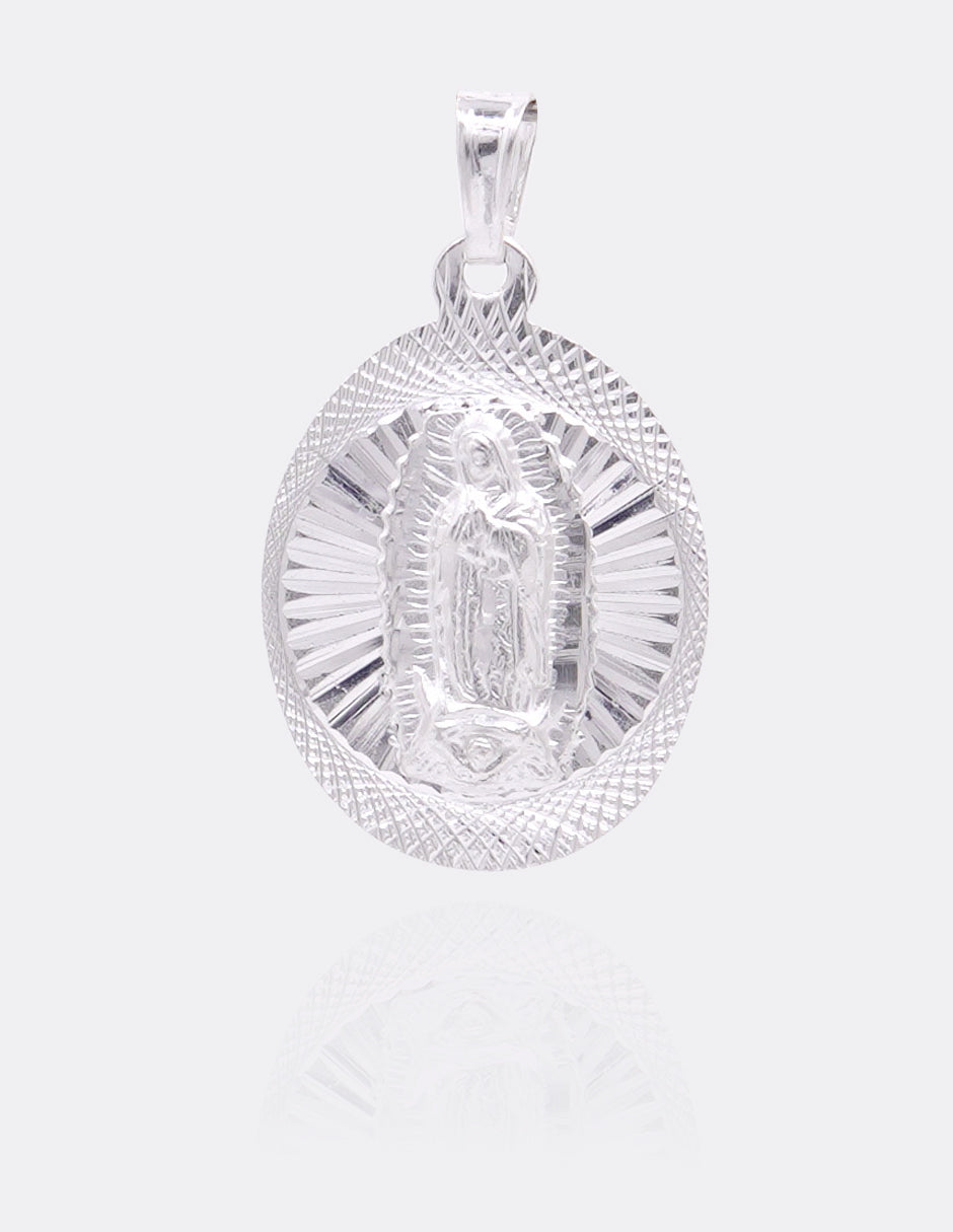 Dije de Plata .925 | Divino Rostro con la Virgen de Guadalupe