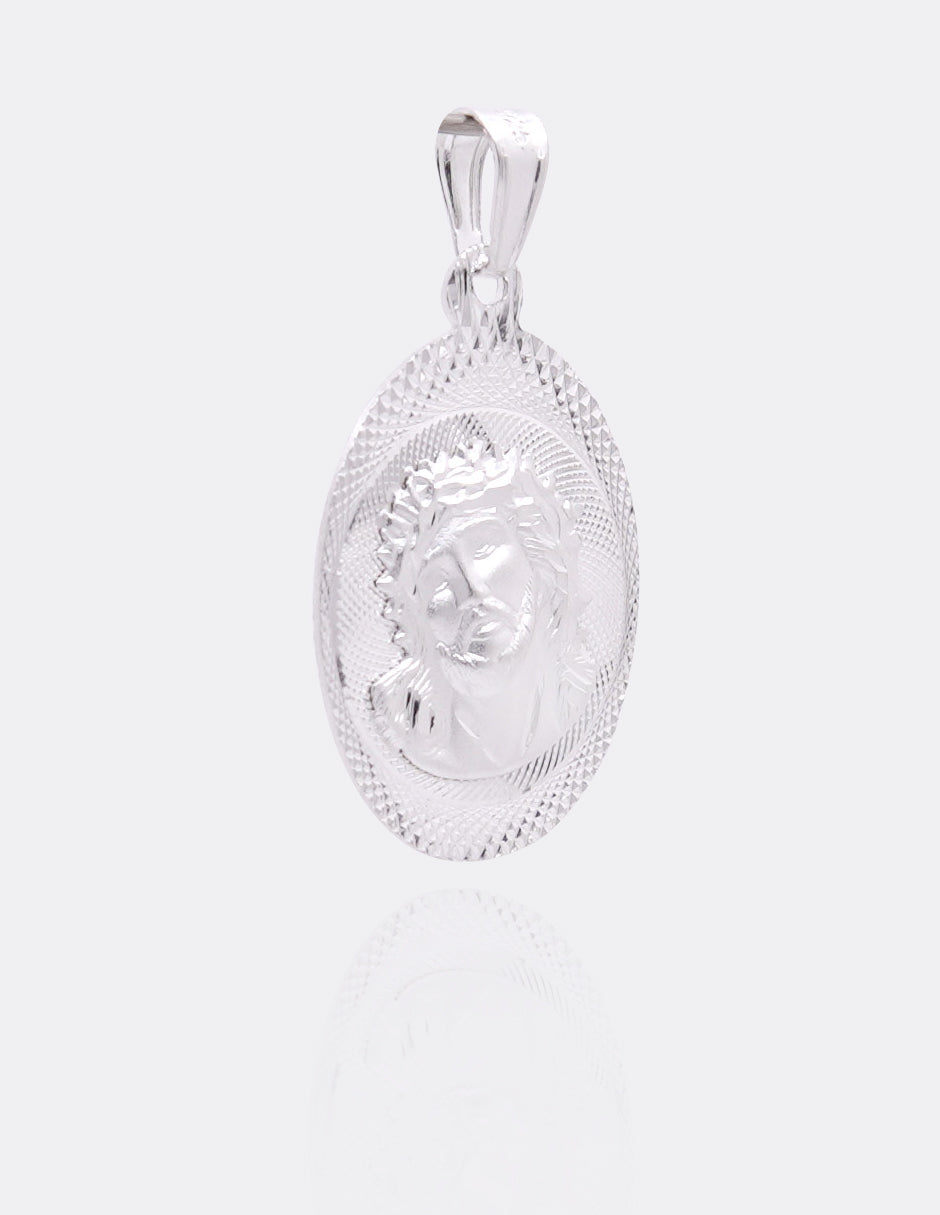 Dije de Plata .925 | Divino Rostro con la Virgen de Guadalupe