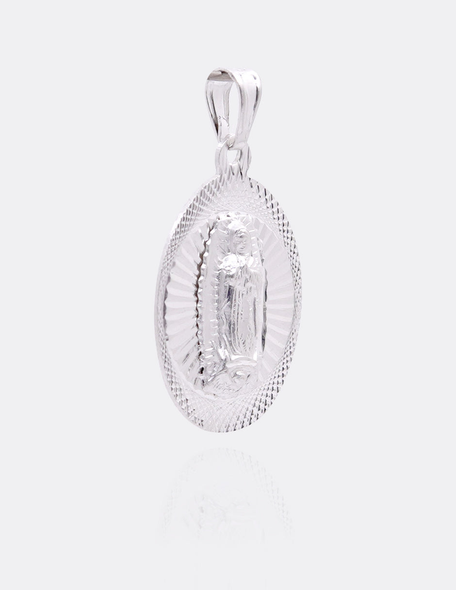 Dije de Plata .925 | Divino Rostro con la Virgen de Guadalupe