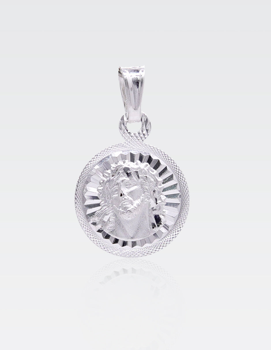 Dije de Plata .925 | Divino Rostro 2.20CM de Altura 1.40CM Ancho