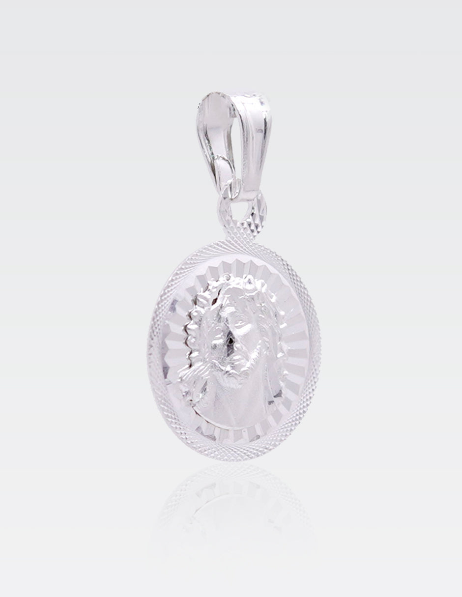Dije de Plata .925 | Divino Rostro 2.20CM de Altura 1.40CM Ancho
