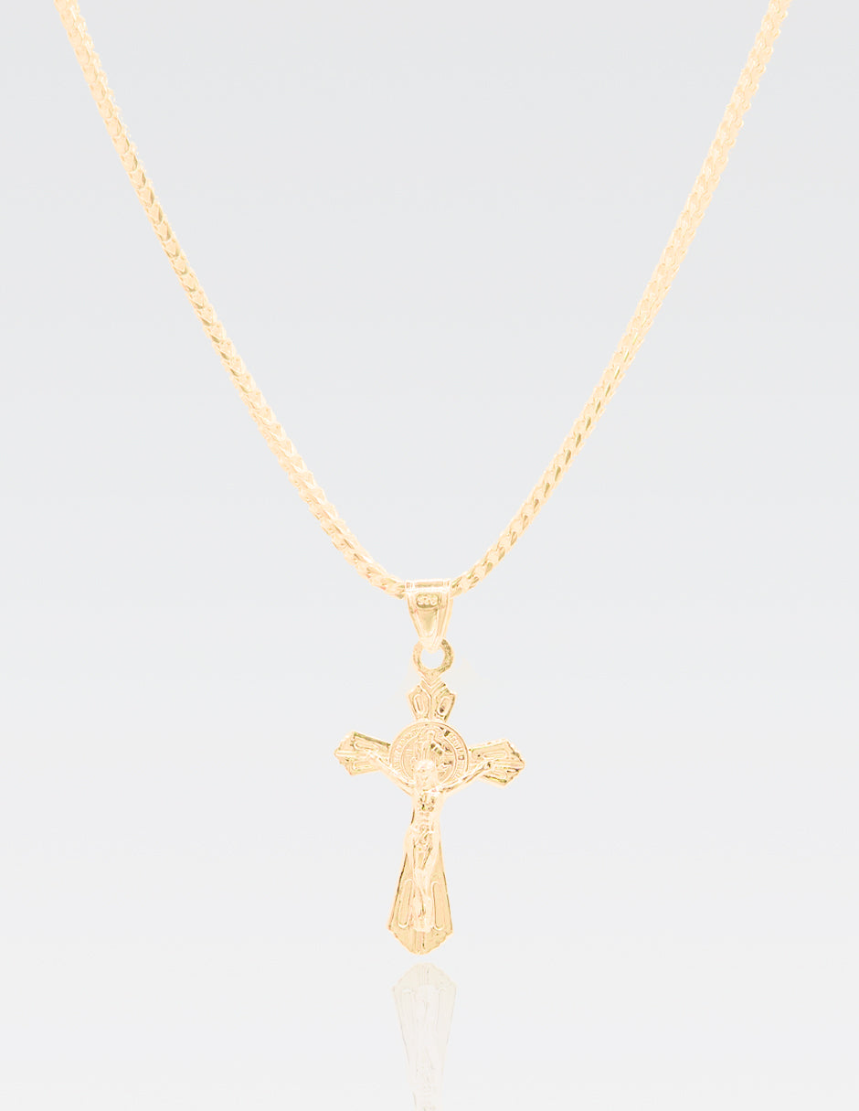 Dije Cristo Crucificado | Oro Vermeil 14K