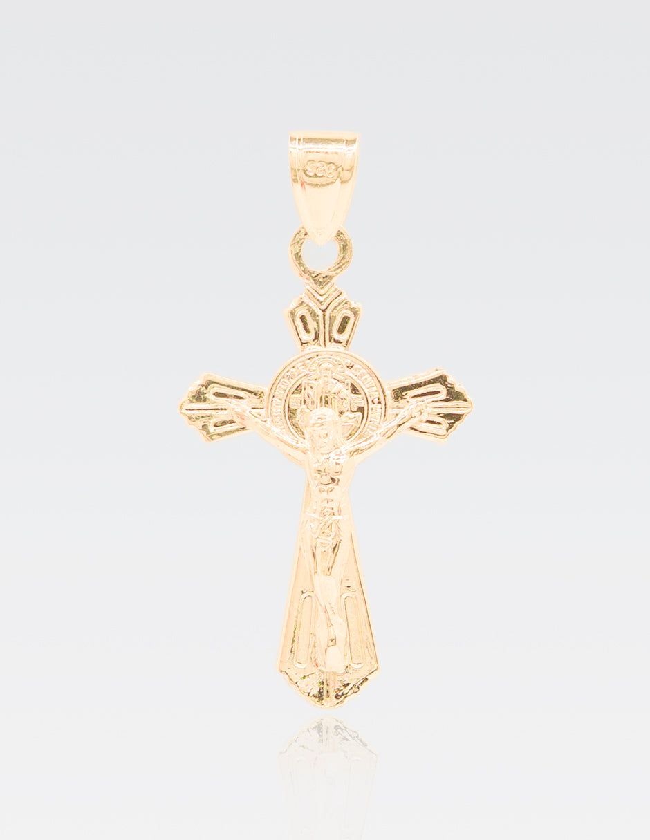 Dije Cristo Crucificado | Oro Vermeil 14K