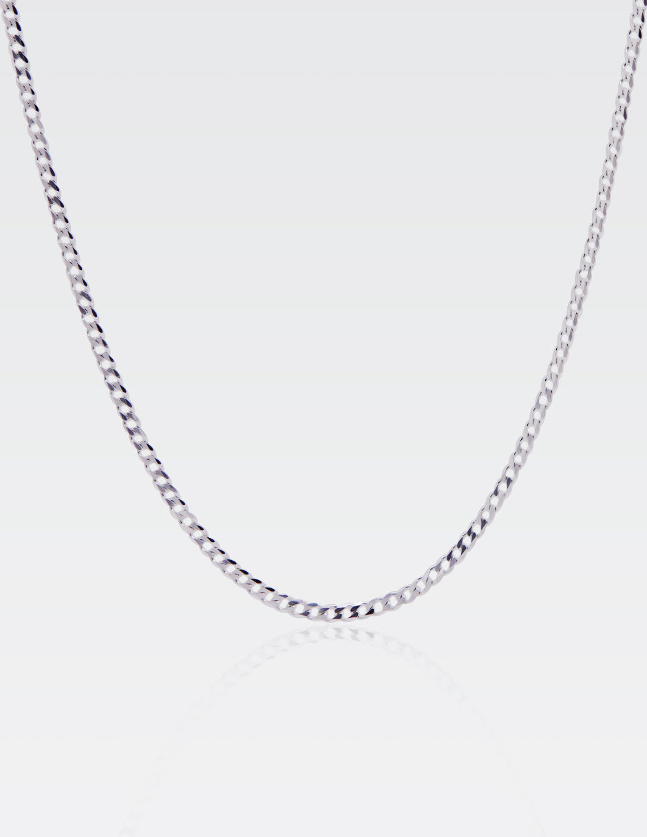 Cadena Cubana Mini Plata .925 | 60 CM · 2 MM