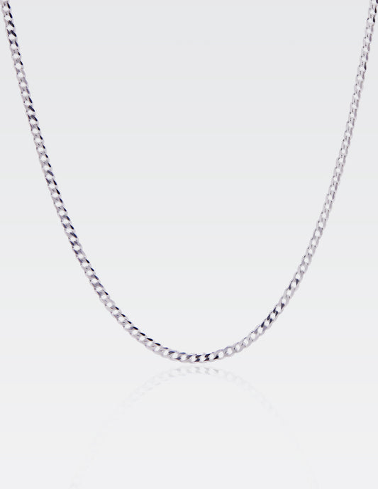 Cadena Cubana Mini Plata .925 | 60 CM · 2 MM