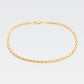 Pulsera Espiga | Chapa de Oro 14K | 22CM · 4MM