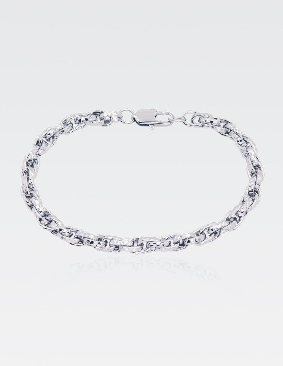 Pulsera Torsal Diamantada | 22CM · 6MM