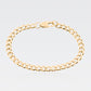 Pulsera Cubana | Chapa de Oro 14K | 20CM · 6MM