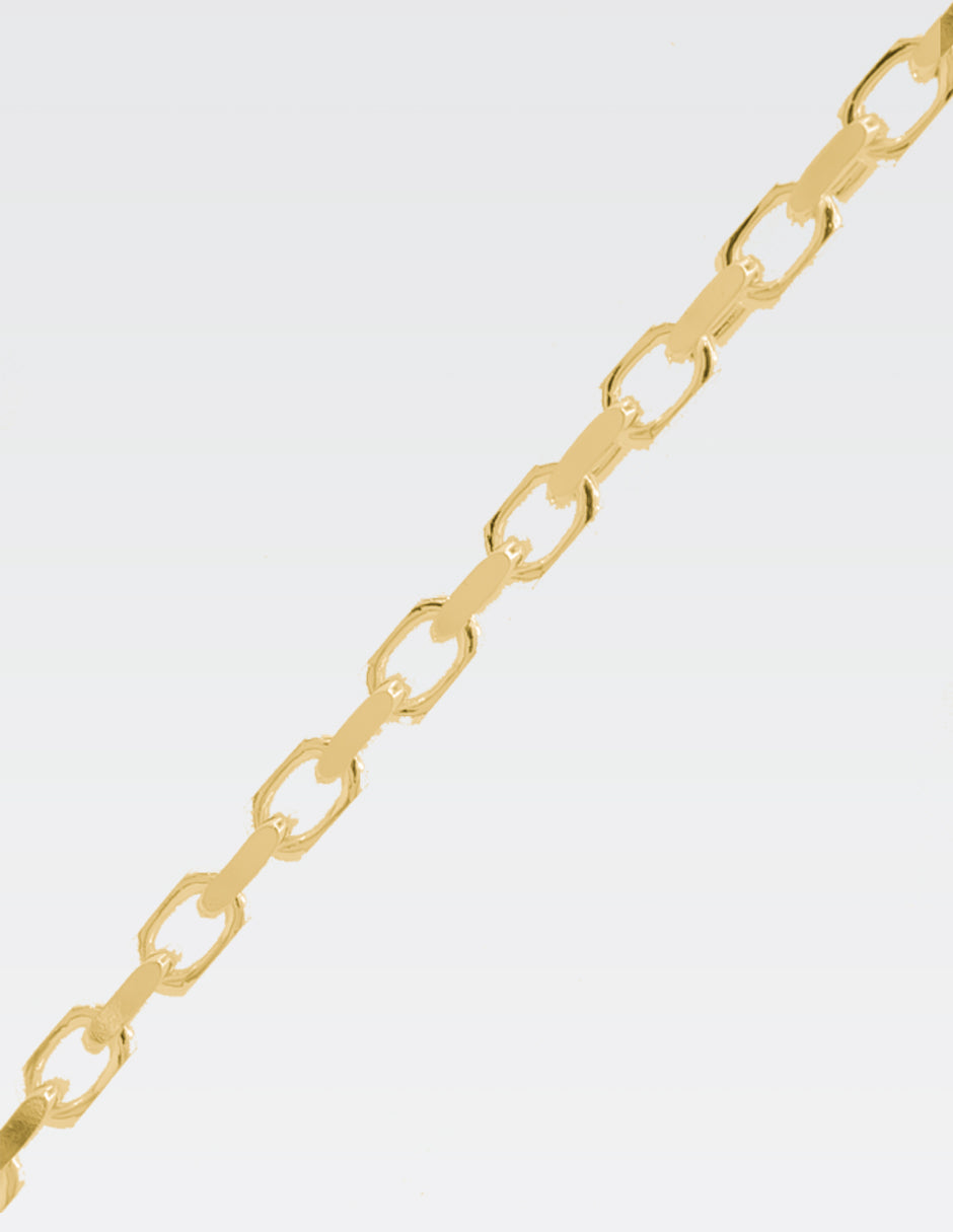 Pulsera Forzatina | Chapa de Oro 14K | 22CM · 6MM