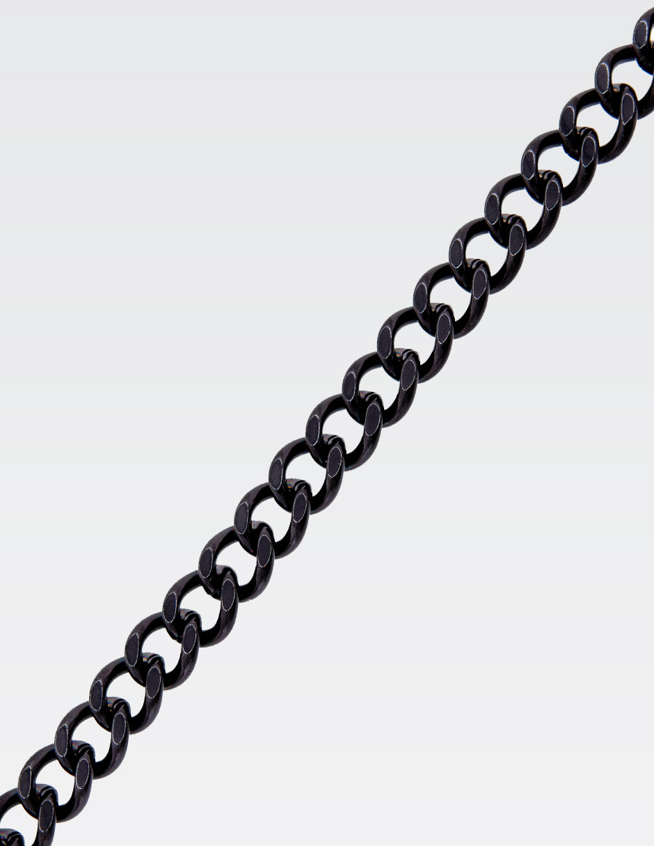 Pulso Cuban Black Edition | 21CM · 10MM